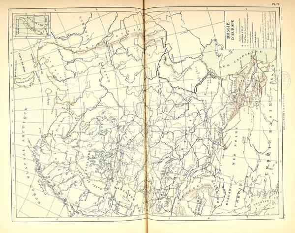Old Map Retro Illustration — Stock Photo, Image