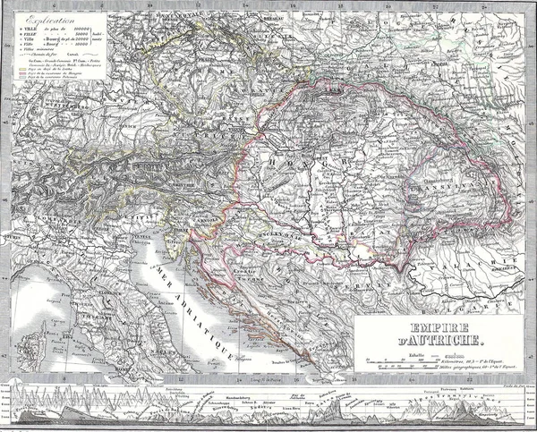 Stará Mapa Retro Ilustrace — Stock fotografie