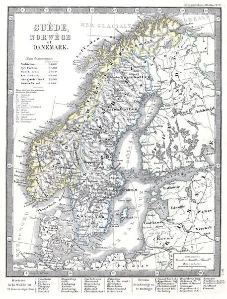 Velho Mapa Ilustração Retrô Imagem De Stock