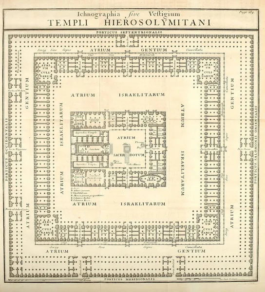 Solomontempel Gravurbild — Stockfoto