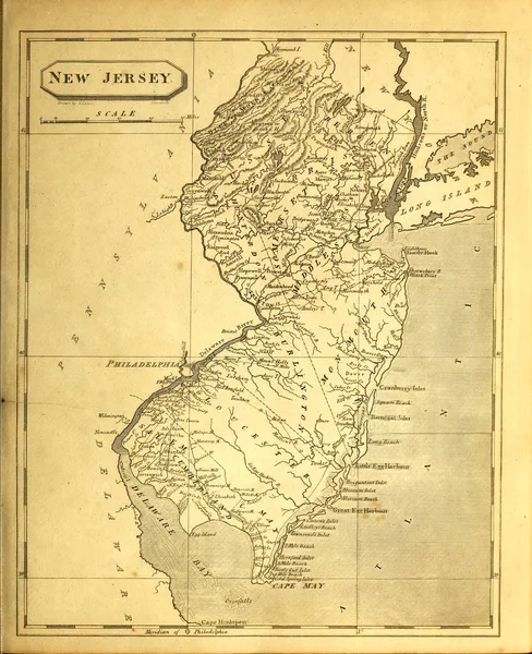 Old Map Engraving Image — Stock Photo, Image