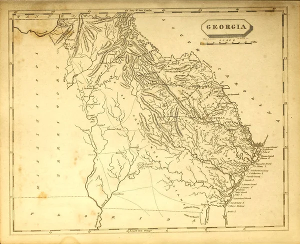 Stará Mapa Rypání Obrázku — Stock fotografie