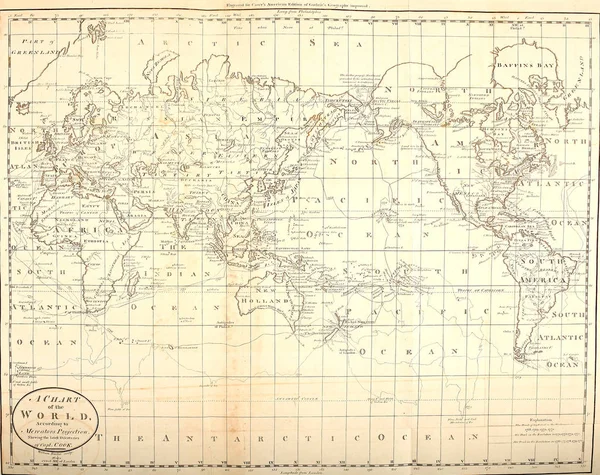 Stará Mapa Rypání Obrázku — Stock fotografie
