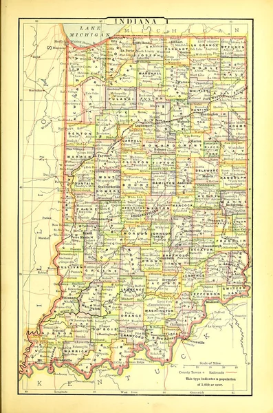 Old US state. Map