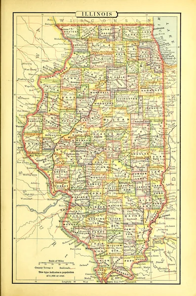 Πολιτεία Των Ηπα Χάρτη — Φωτογραφία Αρχείου