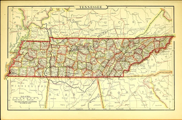 Старый Штат Сша Карта — стоковое фото