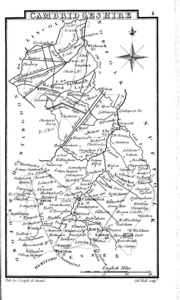 Karte Von England Und Wales — Stockfoto