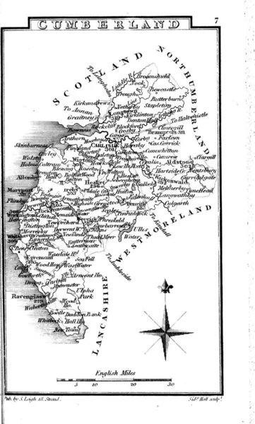 England Wales Map — ストック写真