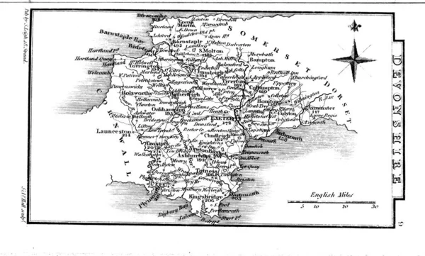 England Wales Map — Zdjęcie stockowe