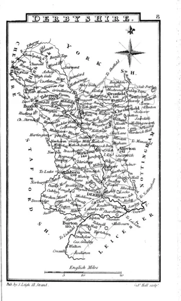 Karte Von England Und Wales — Stockfoto