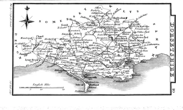 Inglaterra País Gales Mapa — Fotografia de Stock