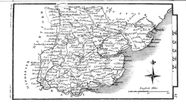 Карта Англии Уэльса — стоковое фото