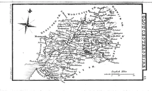 England Wales Map — Zdjęcie stockowe