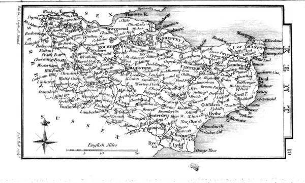 England Wales Map — Stockfoto