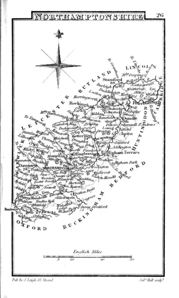 England Wales Map — 图库照片