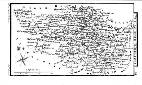 Karte Von England Und Wales — Stockfoto