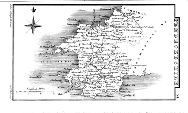 England Wales Map — Zdjęcie stockowe