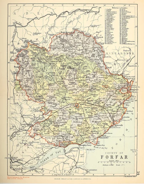 Kaart Van Het Verenigd Koninkrijk Oude Illustratie — Stockfoto