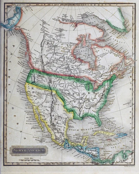 Old US state. Map