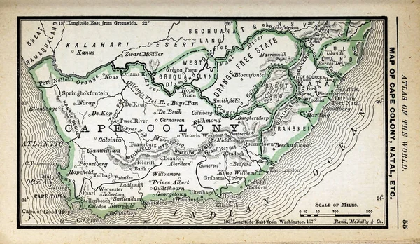 Old Map Engraving Image — Stock Photo, Image