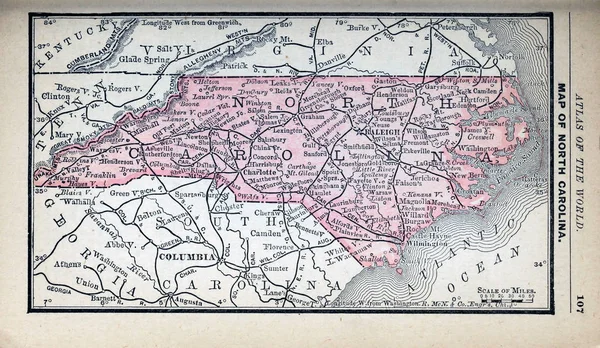 Old State Map — Stock Photo, Image