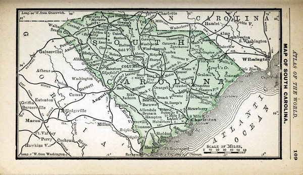 Old State Map — Stock Photo, Image