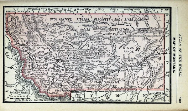 Viejo Estado Mapa —  Fotos de Stock