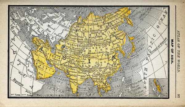 Old Map Engraving Image Stock Photo