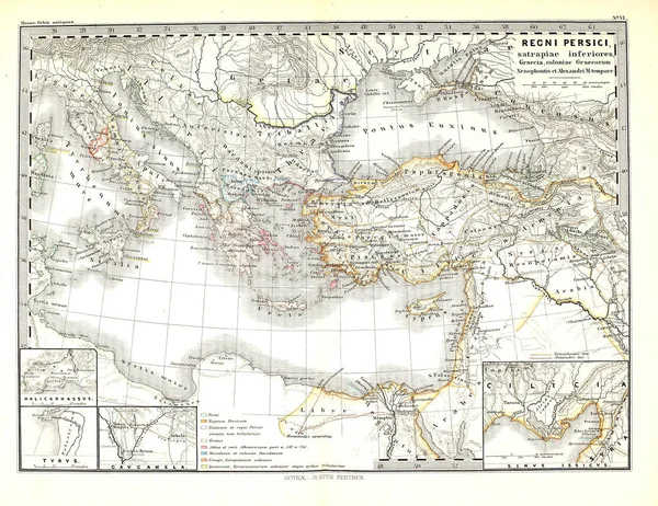 Stará Mapa Rypání Obrázku — Stock fotografie