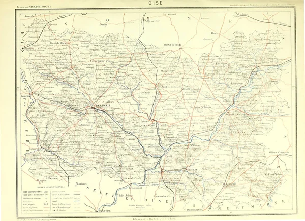 Франко Прусская Война Старая Карта Гравировка — стоковое фото