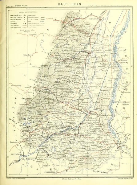 Guerra Franco Prussiana Vecchia Mappa Incisione Immagine — Foto Stock