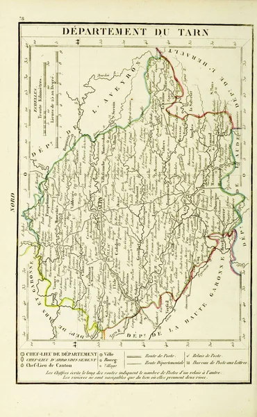 Stará Mapa Rypání Obrázku — Stock fotografie