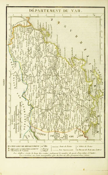 Vecchia Mappa Incisione Immagine — Foto Stock