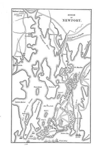 Battle Maps Van Amerikaanse Revolutie — Stockfoto