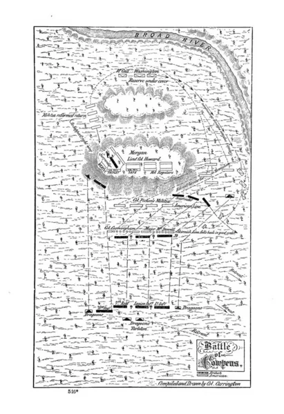 Mapas Batalla Revolución Americana —  Fotos de Stock