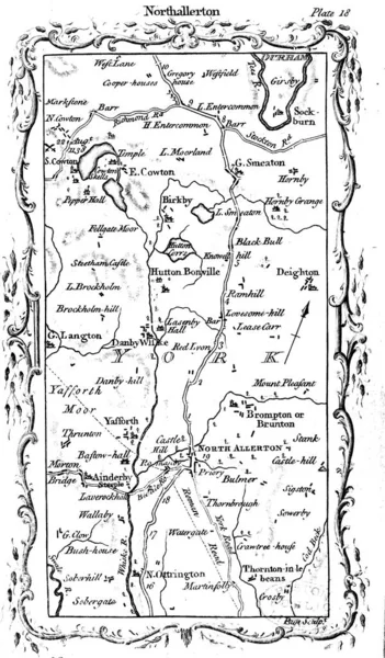 Великие Постдороги Между Лондоном Эдинбургом — стоковое фото