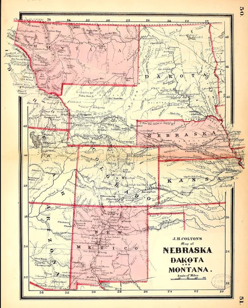 Old US state. Map