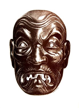 Japonya sanatı. Retro illüstrasyon