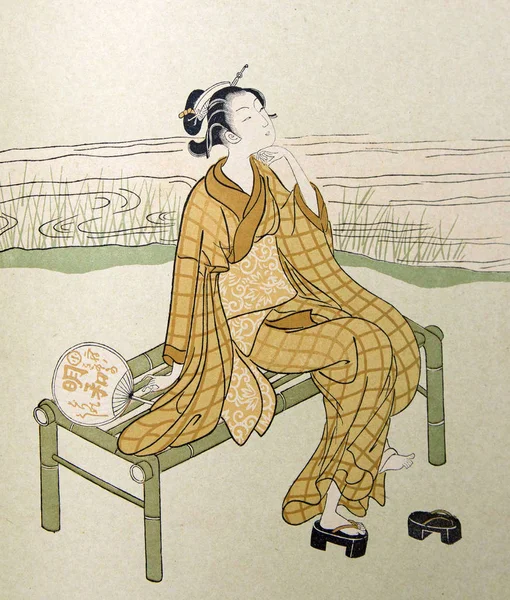 Japan Art Retro Illustratie — Stockfoto