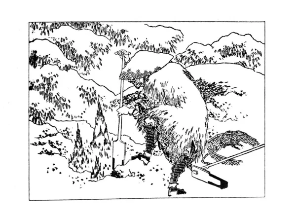 Japan Art Retro Illustration — Stock Photo, Image
