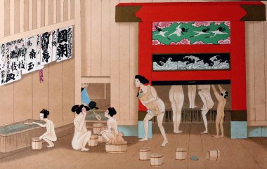 Japonya sanatı. Retro illüstrasyon
