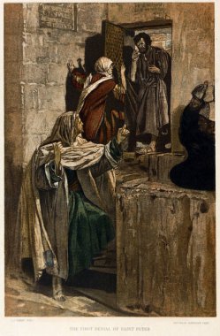 Hıristiyan illüstrasyon. Eski görüntü