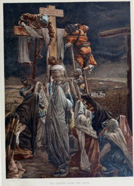 Hıristiyan illüstrasyon. Eski görüntü