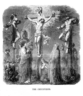 Hıristiyan illüstrasyon. Eski görüntü