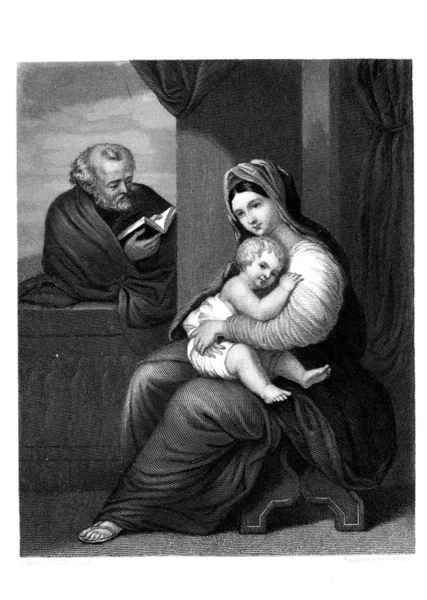 Christian Illustration Old Image — Stock Photo, Image