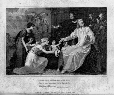 Hıristiyan illüstrasyon. Eski görüntü