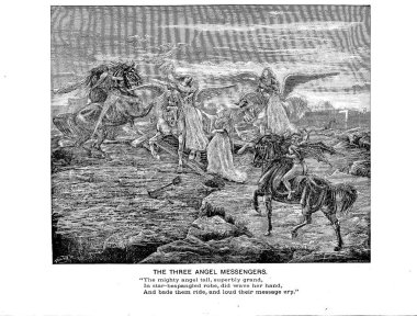 Hıristiyan illüstrasyon. Eski görüntü