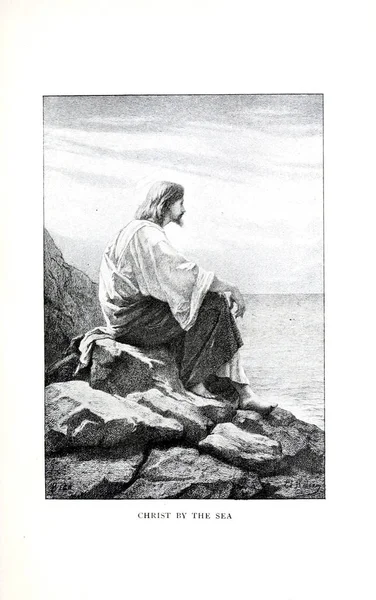 基督教插图 旧图像 — 图库照片