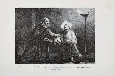 Hıristiyan illüstrasyon. Eski görüntü