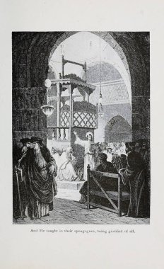 Hıristiyan illüstrasyon. Eski görüntü